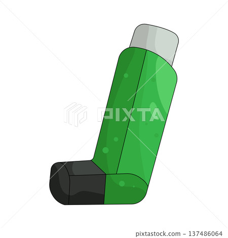 Illustration of inhaler  137486064
