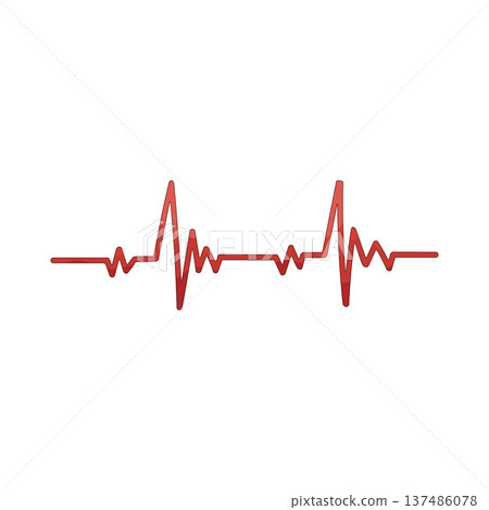 Illustration of heart rate Illustration of heart rate 137486078