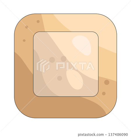 Illustration of bandage  137486090