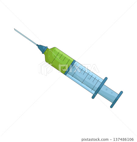 Illustration of syringe Illustration of syringe 137486106