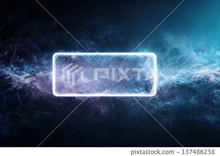 Abstract Minimal Glowing Battery Outline Design for Creative Banner and Background Use Abstract Minimal Glowing Battery Outline Design for Creative Banner and Background Use 137486238