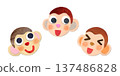Cute monkey faces, collage character illustration Cute monkey faces, collage character illustration 137486828