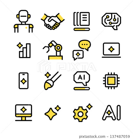 AI Icon Set AI Icon Set 137487059