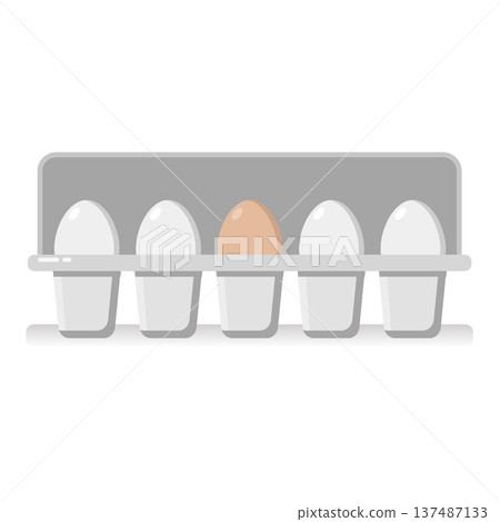 Egg set with whole cracked halves yolk natural farm food collection 137487133