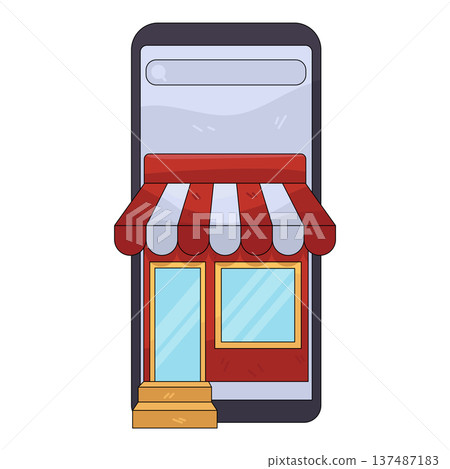 illustration of Marketplace illustration of Marketplace 137487183