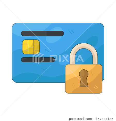 illustration of Secure payment illustration of Secure payment 137487186