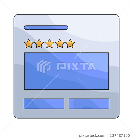 illustration of Customer rating illustration of Customer rating 137487190