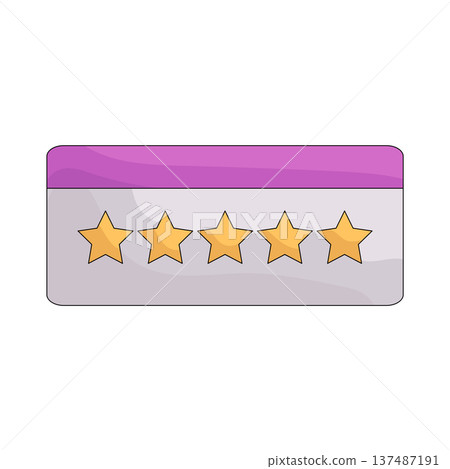 illustration of Customer rating illustration of Customer rating 137487191