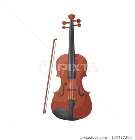 illustration of violin 137487203