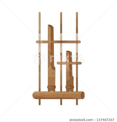 illustration of angklung illustration of angklung 137487207