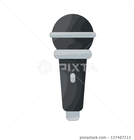 illustration of microphone  137487213