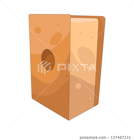 illustration of cajon  137487231