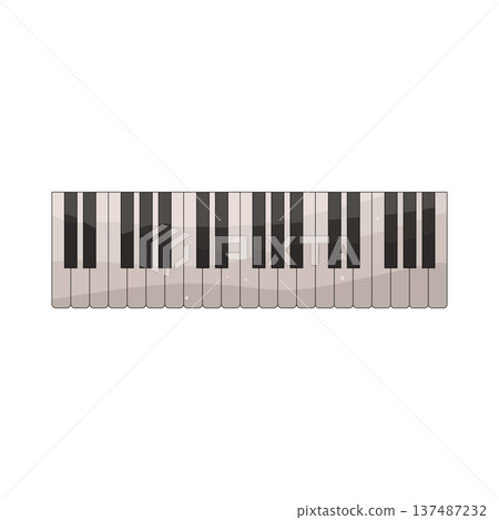 illustration of piano 137487232