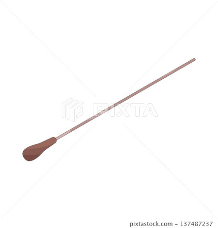 illustration of conductor baton illustration of conductor baton 137487237