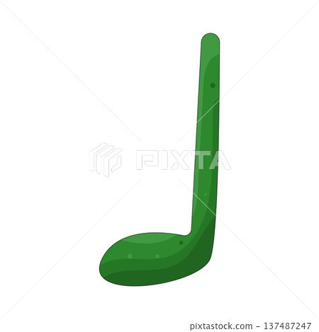 illustration of quarter note illustration of quarter note 137487247