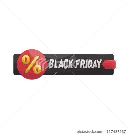 illustration of Black Friday sale 137487287