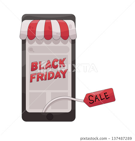 illustration of Black Friday sale illustration of Black Friday sale 137487289