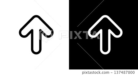 Up arrow/rising simple icon (vector) Up arrow/rising simple icon (vector) 137487800