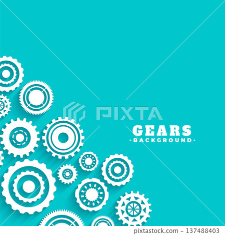 3d style technical gearwheel background a factory equipment 3d style technical gearwheel background a factory equipment 137488403