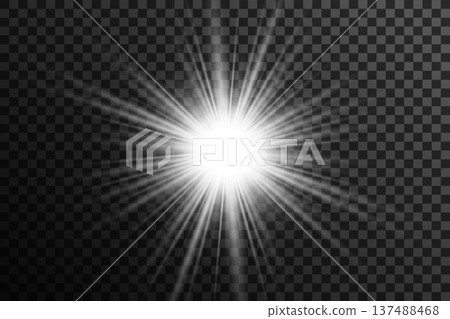 transparent optical white starlight with burst effect transparent optical white starlight with burst effect 137488468