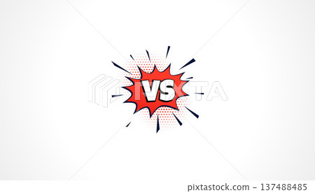 versus vs duel boxing conflict banner in pop art style versus vs duel boxing conflict banner in pop art style 137488485