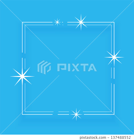 artisitc sparkling starry empty square frame design artisitc sparkling starry empty square frame design 137488552