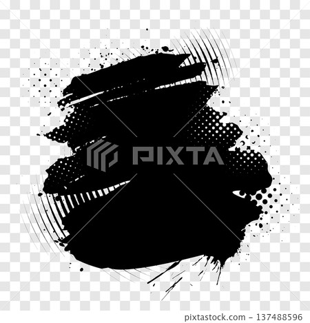 dark black grungy distress texture on transparent background dark black grungy distress texture on transparent background 137488596