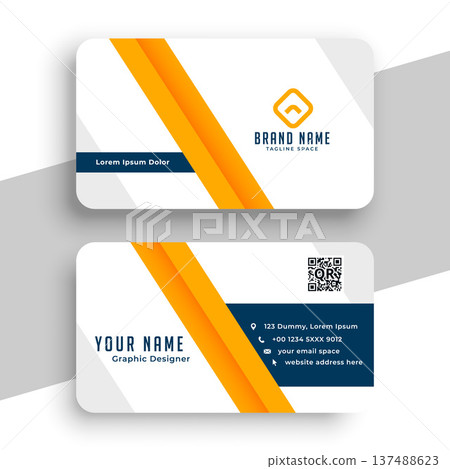 elegant and clean business visiting card template for a professional look elegant and clean business visiting card template for a professional look 137488623