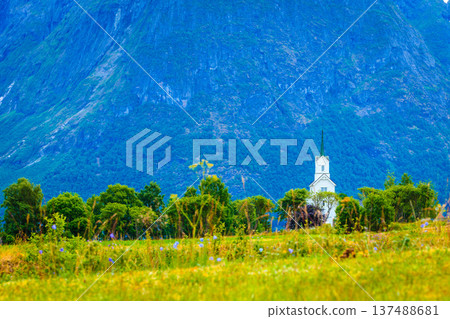 Oppstryn Church in Norway Oppstryn Church in Norway 137488681