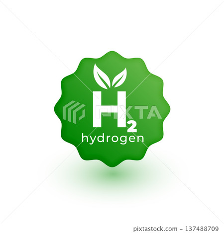 h2 hydrogen natural energy green sticker h2 hydrogen natural energy green sticker 137488709