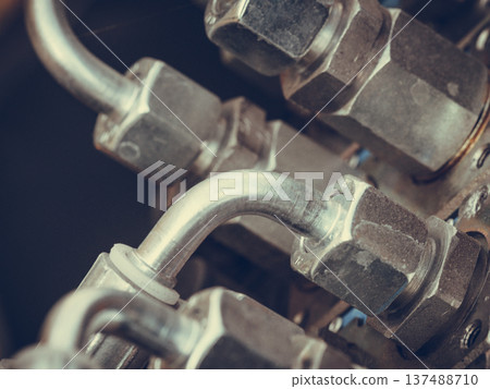 Industrial detailed pneumatic, hydraulic steel pump 137488710