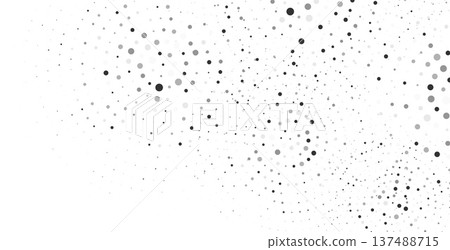 halftone style classic dotted pattern on white banner halftone style classic dotted pattern on white banner 137488715
