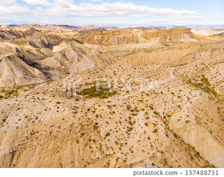 Tabernas desert landscape, Spain Tabernas desert landscape, Spain 137488731