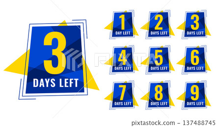 hurry up days left badge template for limited time promotion hurry up days left badge template for limited time promotion 137488745