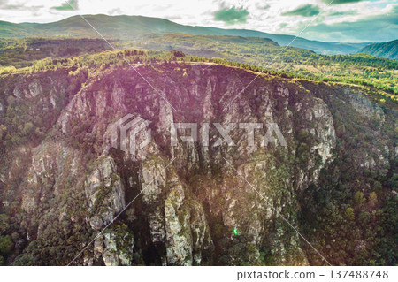 View of river Sil Canyon, Galicia Spain 137488748