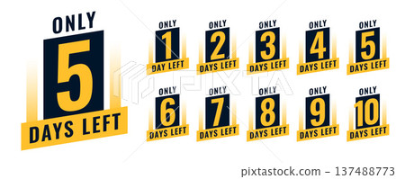 limited days left countdown sticker template for business promo limited days left countdown sticker template for business promo 137488773