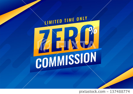 limited time zero commission offer background for business promo limited time zero commission offer background for business promo 137488774