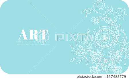 line style vintage swirl floral background design line style vintage swirl floral background design 137488779