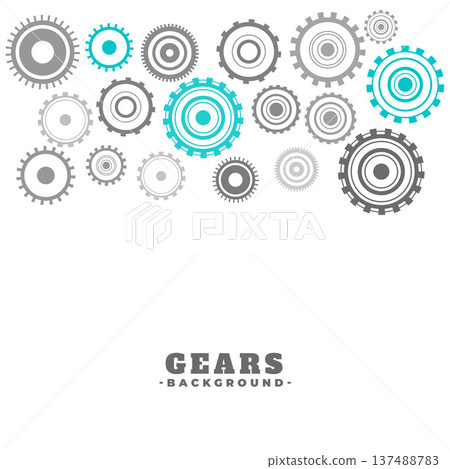 mechanical transmission gear wheel on white background mechanical transmission gear wheel on white background 137488783