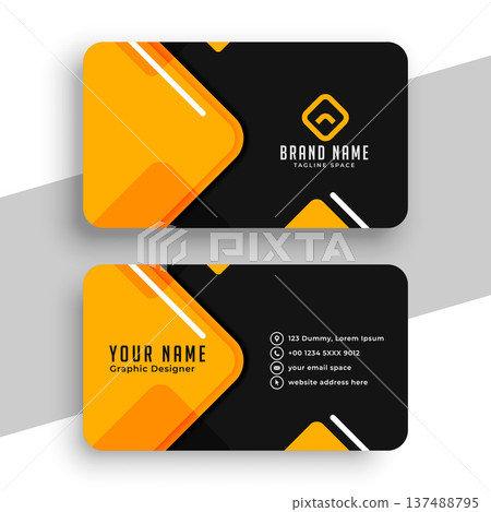 modern and sleek business identity card design for professional branding 137488795