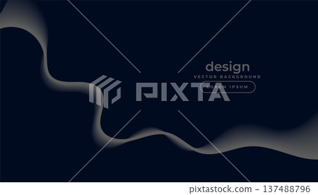 modern and smooth wavy movement background in fluid style 137488796