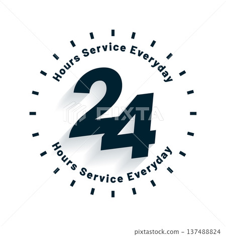 24 hours everyday service support background 24 hours everyday service support background 137488824