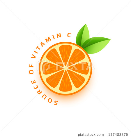 organic vitamin c serum solution with orange slice design organic vitamin c serum solution with orange slice design 137488876