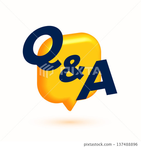 question and answer faq concept background with speech bubble 137488896