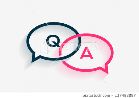 question and answer faq quiz concept with chat bubble question and answer faq quiz concept with chat bubble 137488897
