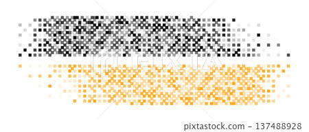 black orange pixelated dotted mosaic pattern background black orange pixelated dotted mosaic pattern background 137488928