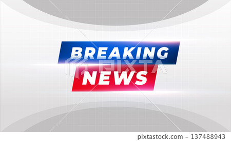 breaking news header on grey background design breaking news header on grey background design 137488943