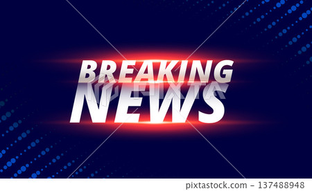 breaking news reporting blue background with light effect breaking news reporting blue background with light effect 137488948