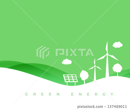 eco friendly renewable green energy ecosystem concept background eco friendly renewable green energy ecosystem concept background 137489011
