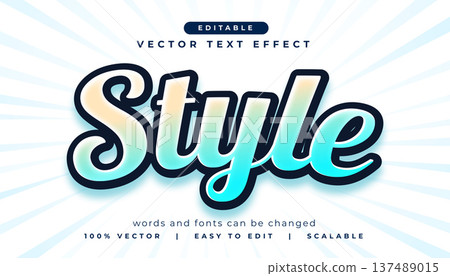 editable style text effect lettering mockup 137489015